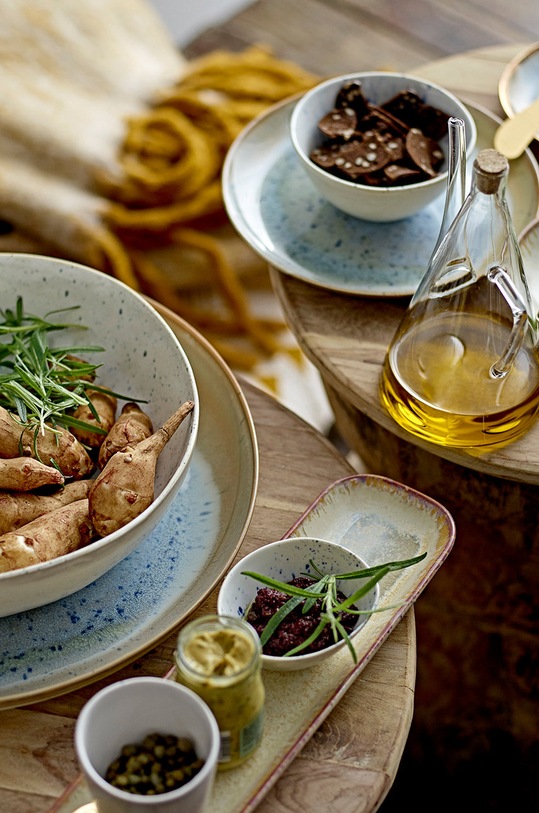 Bloomingville talerz do serwowania 82044428 zielony AA00