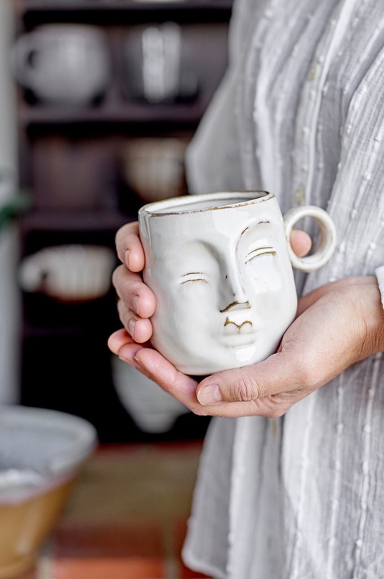 Bloomingville kubek 82055164 brązowy AA00