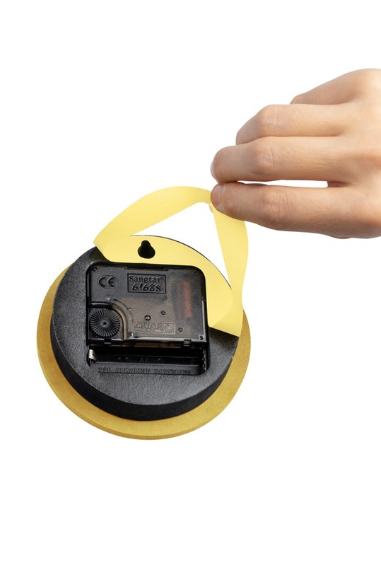 Balvi - Nástenné hodiny žltá 26998.