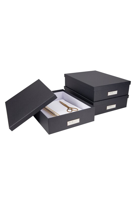 Bigso Box of Sweden ящик для хранения Oskar серый 945145641