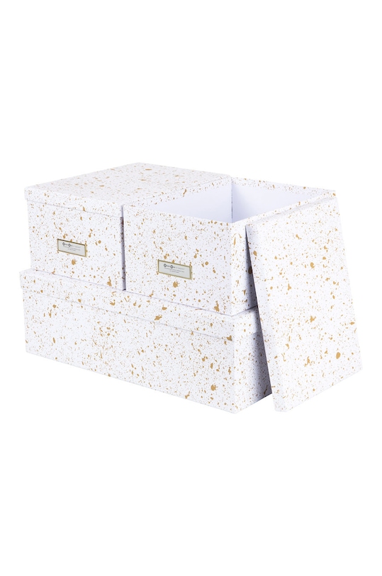 Bigso Box of Sweden - set de cutii de depozitare Inge (3-pack) 811387762 galben AA00