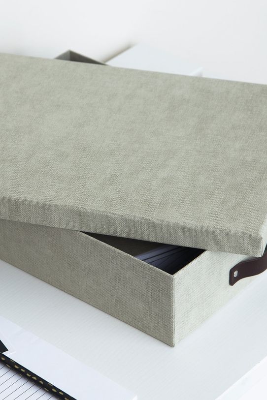 Bigso Box of Sweden Коробка для зберігання Oskar 9451C5549LEA648 бежевий