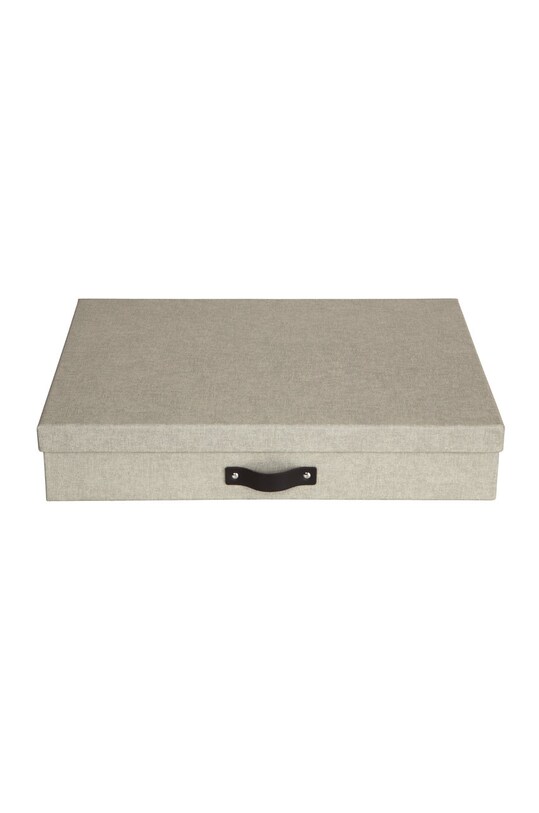 Bigso Box of Sweden pudełko do przechowywania Sverker 9341C5549LEA648 beżowy AA00