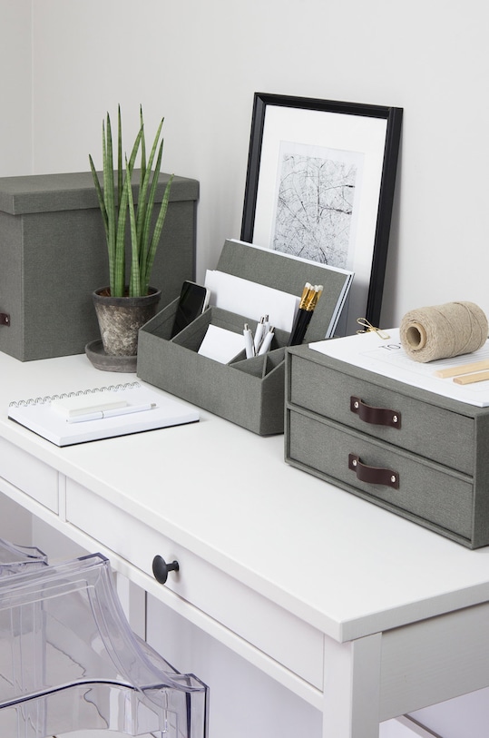 Bigso Box of Sweden Organizér Birger 9431C6449LEA648 šedá