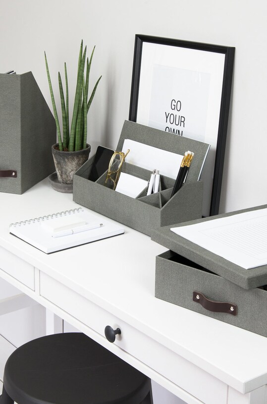 Lifestyle Bigso Box of Sweden Organizer pentru documente Estelle 5911C6449LEA648 gri