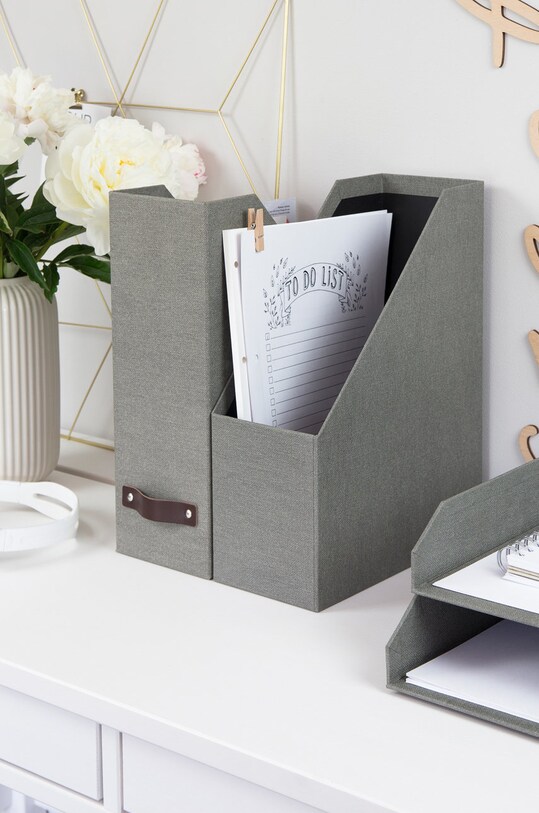 Bigso Box of Sweden Organizer pentru documente Estelle gri 5911C6449LEA648