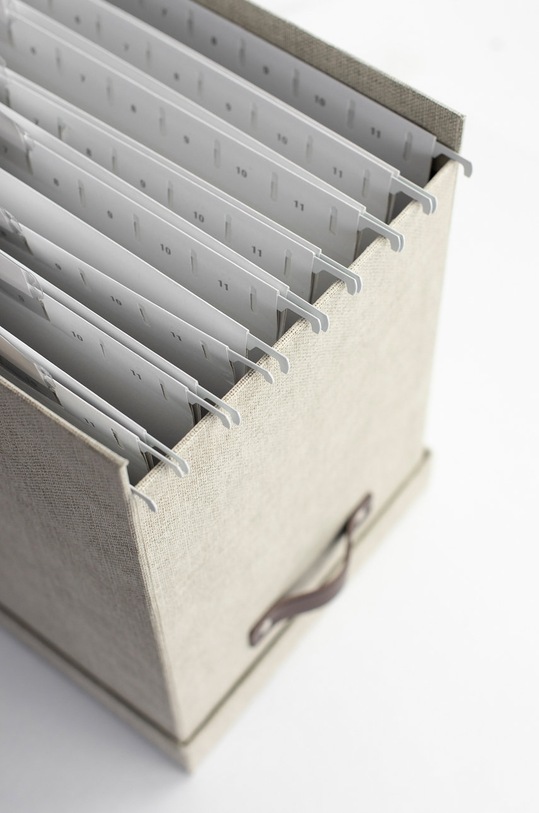 Decor Bigso Box of Sweden - Organizér na doklady Johan 9441C5549LEA648 béžová