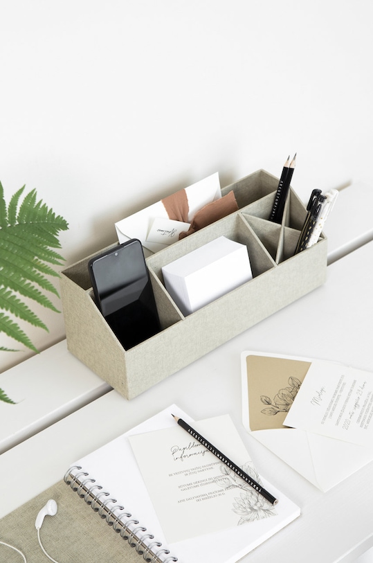 Stolní organizér Bigso Box of Sweden Elisa 2751C5501 béžová