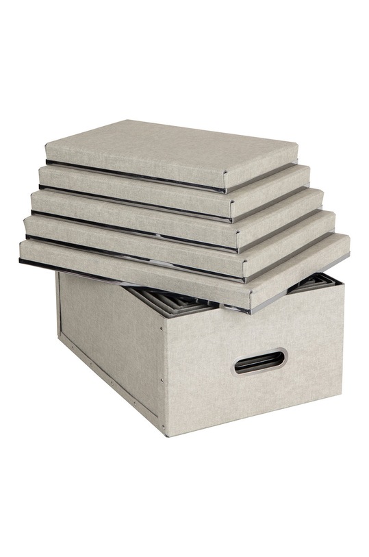 Bigso Box of Sweden zestaw pudełek do przechowywania Joachim (5-pack) 5515C5549 beżowy AA00