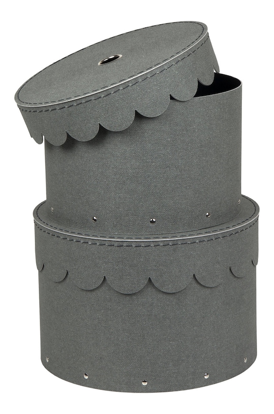 Вітальня та спальня Bigso Box of Sweden Набір коробок для зберігання Wilma (2-pack) 9882C6406 сірий