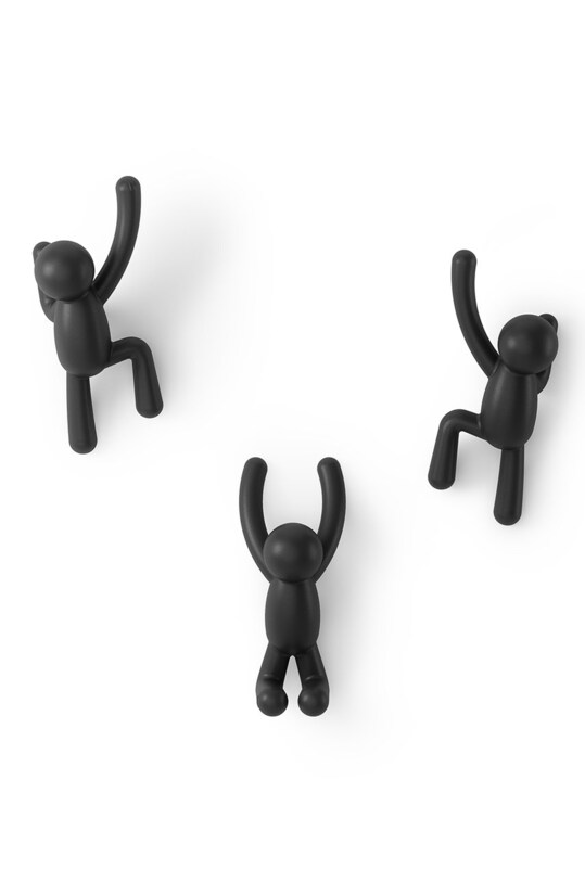 Umbra zestaw wieszaków ściennych (3-pack) czarny 318165.040