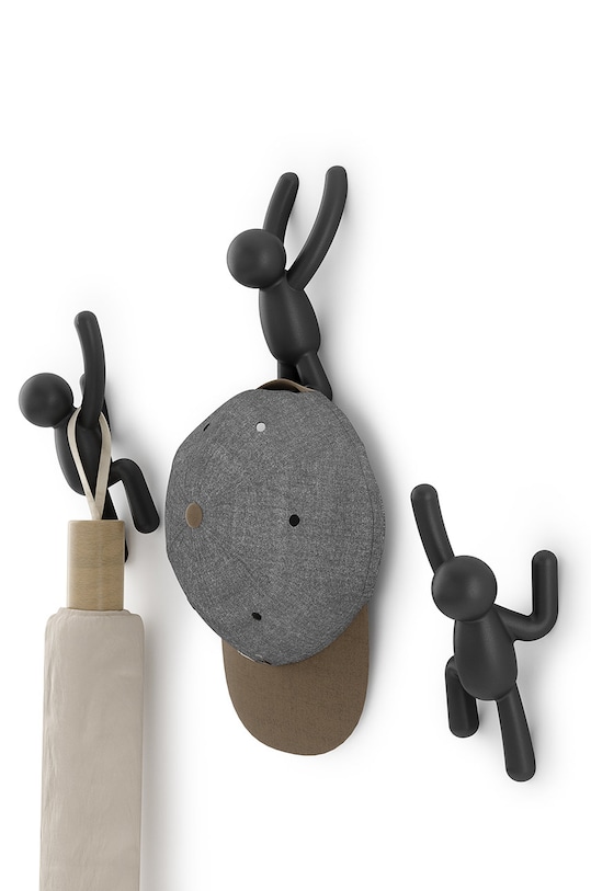 Nappali és hálószoba Umbra Fali akasztókészlet (3 db) 318165.040 fekete