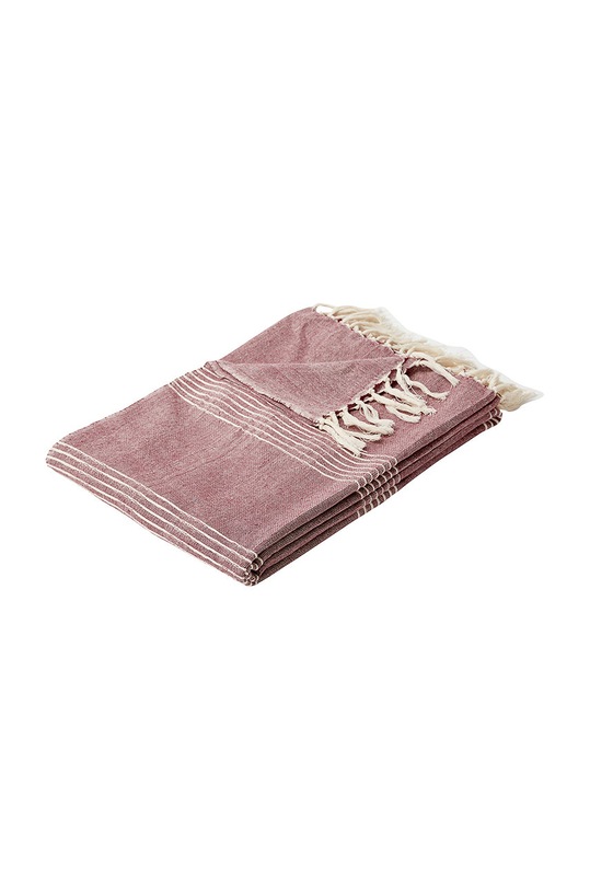 Hübsch pled czerwony 390602