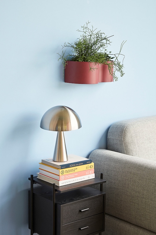 Salon i sypialnia Hübsch doniczka 991126 czerwony