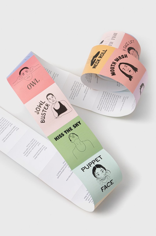 DOIY zestaw karteczek 30 Day Face Yoga Challenge AM30CHBOFYE multicolor AA00