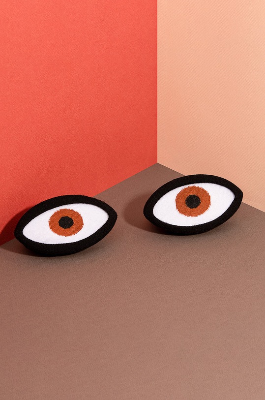 DOIY skarpetki Eye Socks brązowy DYEYESOBR