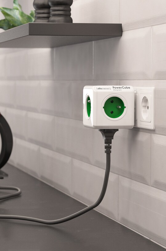 PowerCube Splitter modular PowerCube Original GREEN 2100GN/FRORPC verde AA00