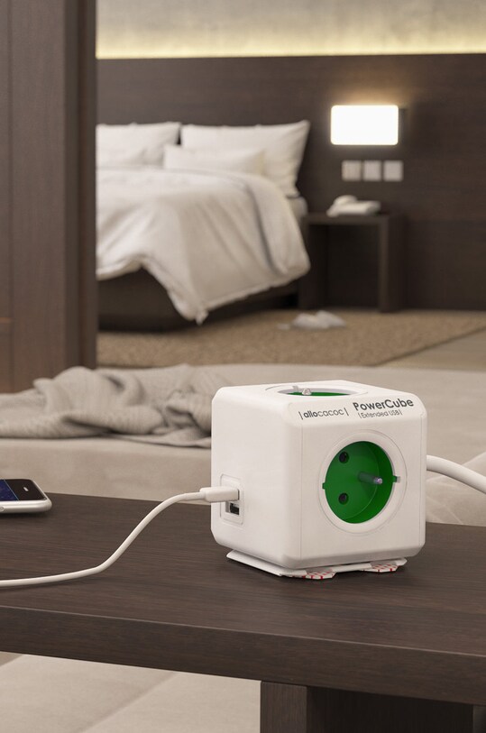 PowerCube Splitter modular PowerCube Extended USB 1,5 2402GN/FREUPC verde AA00
