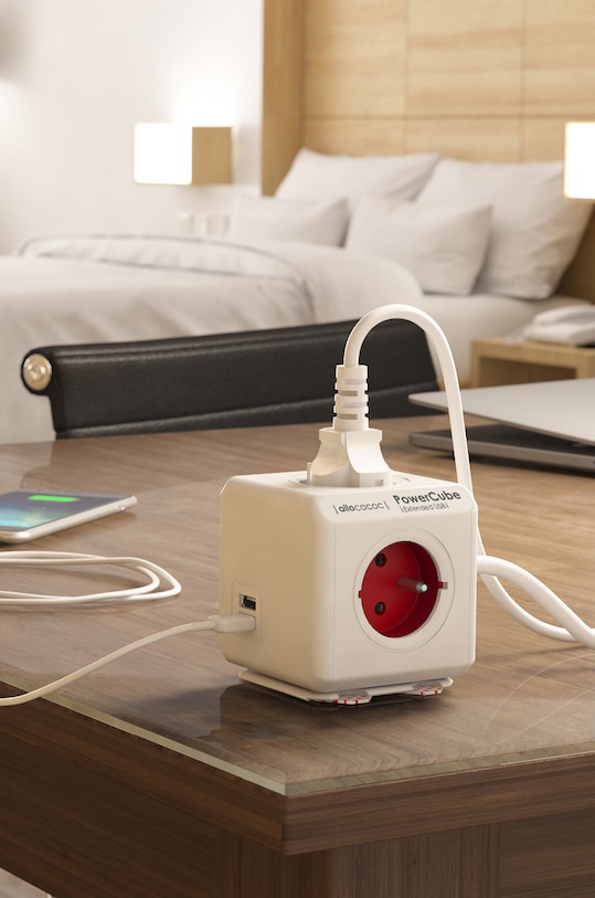 PowerCube Modulární rozbočka PowerCube Extended USB 1,5 2402RD/FREUPC červená AA00