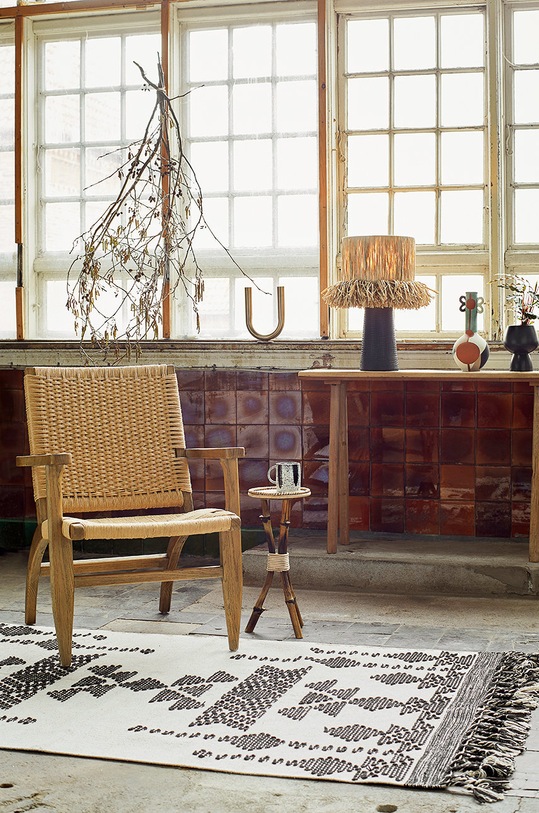 Madam Stoltz doniczka HY18251.21B czarny AA00