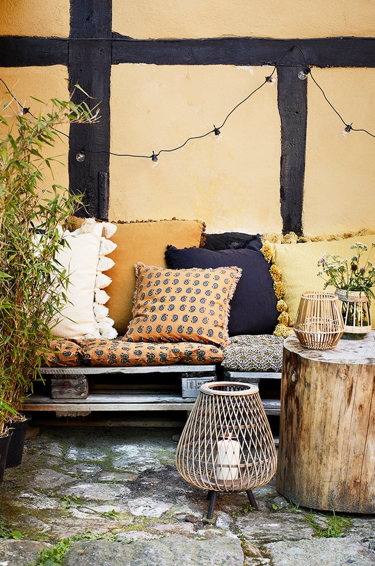 Salon i sypialnia Madam Stoltz poszewka na poduszkę JECU0312.M brązowy