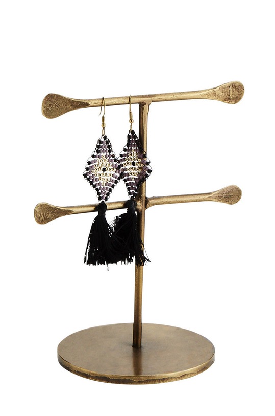 Madam Stoltz Стенд для бижутерии жёлтый MSD2019S.29