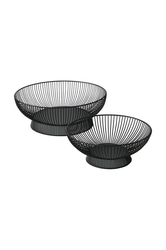 Boltze zestaw mis ozdobnych Balu (2-pack) czarny 2027377