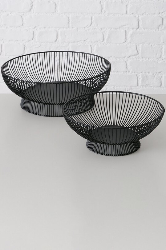 Boltze zestaw mis ozdobnych Balu (2-pack) 2027377 czarny AA00