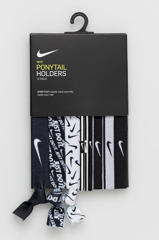 Nike gumki do włosów (9-pack) trening czarny N.000.3537.036