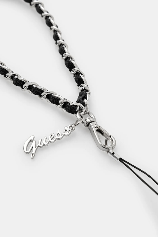 Prívesok na telefón Guess Zawieszka GUSTSASSK čierna AA00