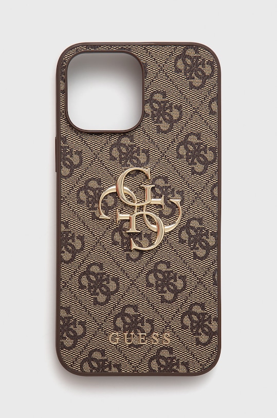 Guess etui na telefon iPhone 13 Pro Max 6,7 na telefon brązowy GUHCP13X4GMGBR