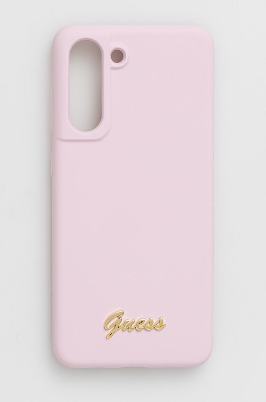 Guess etui na telefon S21 FE G990 na telefon różowy GUHCS21FLSLMGLA