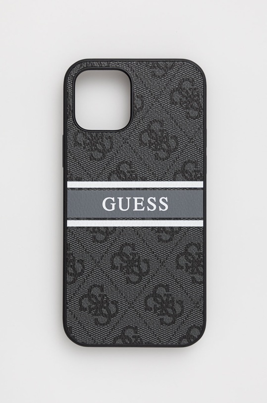 Guess etui na telefon iPhone 12/12 Pro 6,1'' na telefon szary GUHCP12M4GDGR