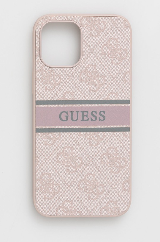Guess etui na telefon iPhone 12 Pro Max 6,7'' na telefon różowy GUHCP12L4GDPI