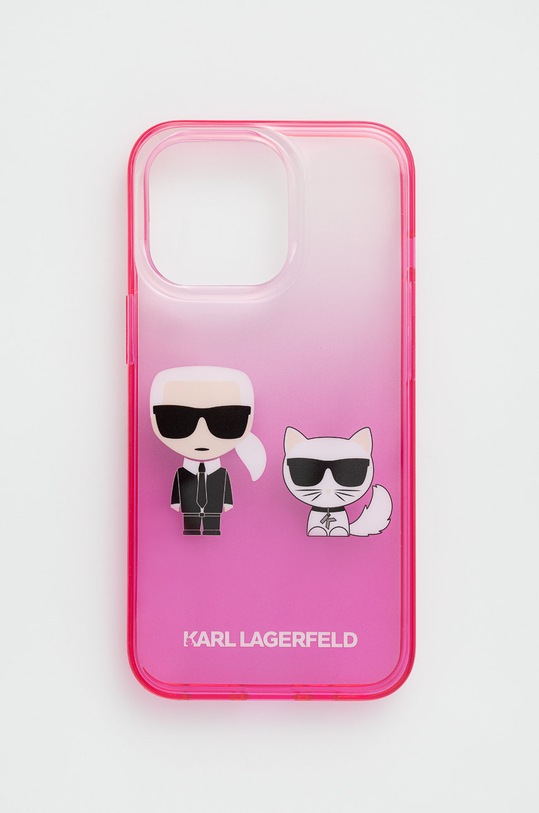 Karl Lagerfeld etui na telefon iPhone 13 Pro / 13 6,1'' KLHCP13LTGKCP na telefon różowy KLHCP13LTGKCP