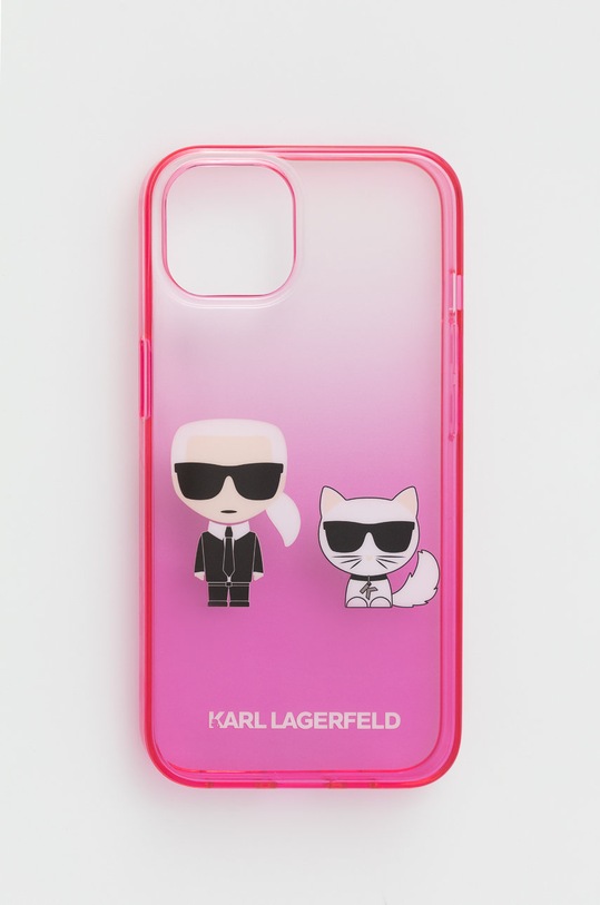 Karl Lagerfeld etui na telefon iPhone 13 6,1'' KLHCP13MTGKCP na telefon różowy KLHCP13MTGKCP
