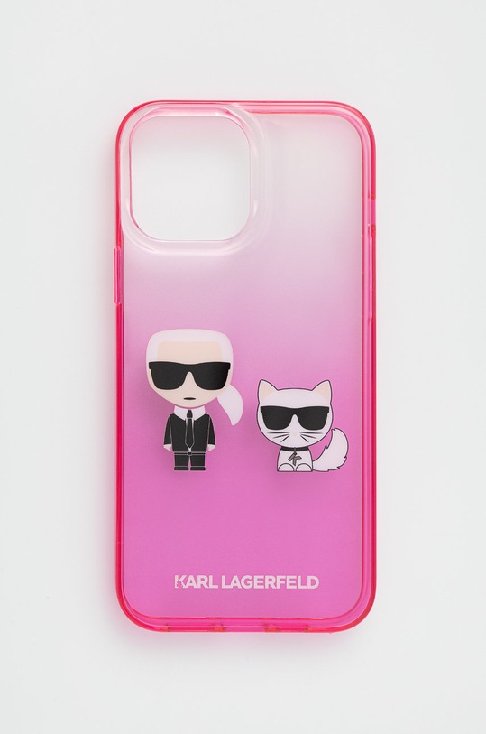 Karl Lagerfeld etui na telefon iPhone 13 Pro Max 6,7'' KLHCP13XTGKCP na telefon różowy KLHCP13XTGKCP
