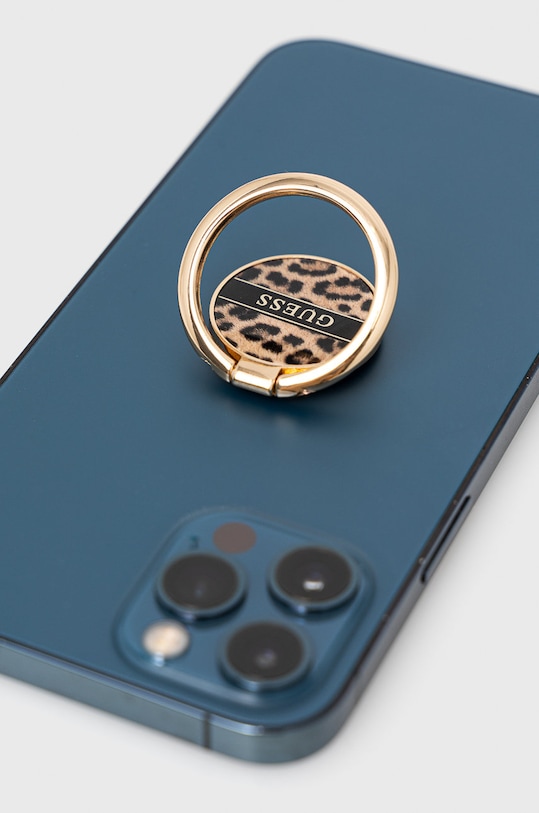 Samoljepljiva drška za telefon Guess Uchwyt Ring Stand GURSHCLEOW smeđa AA00