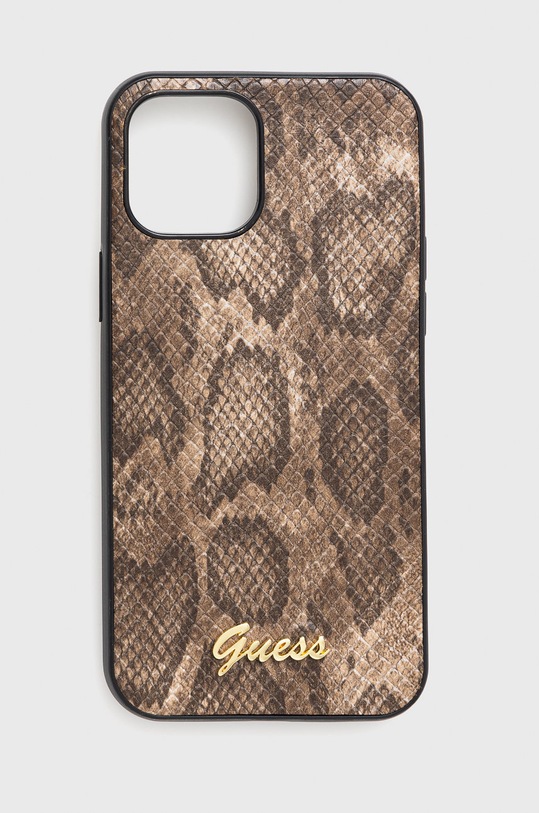 Guess etui na telefon iPhone 12 Pro Max 6,7'' na telefon brązowy GUHCP12LPUSNSMLBR