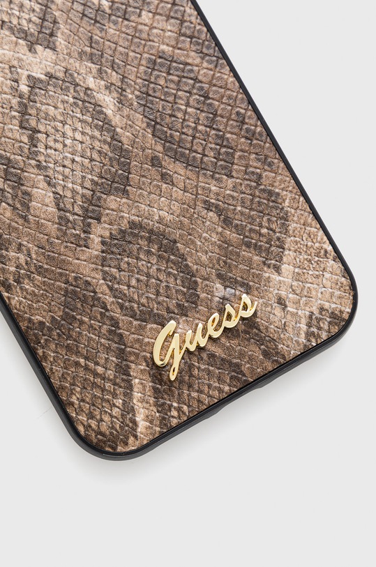 Guess etui na telefon iPhone 12 Pro Max 6,7'' GUHCP12LPUSNSMLBR brązowy AA00