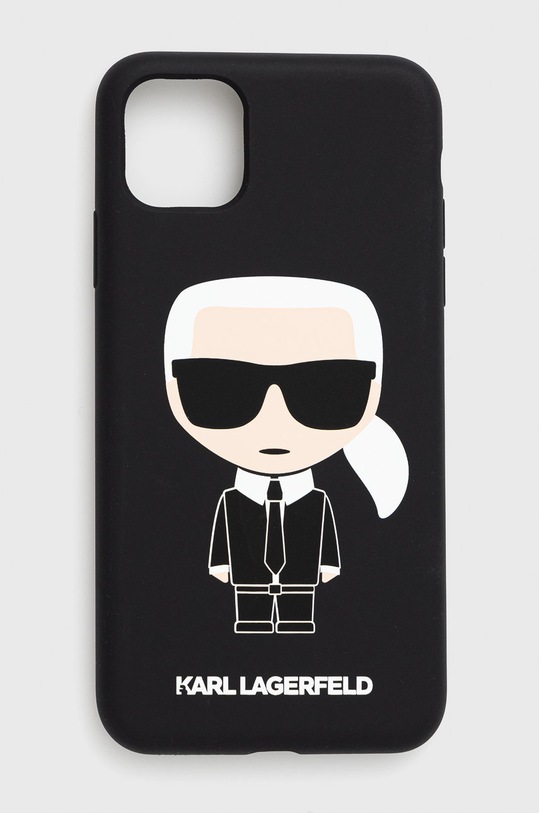 Кейс за телефон Karl Lagerfeld Iphone 11 Pro Max за телефон черен KLHCN65SLFKBK