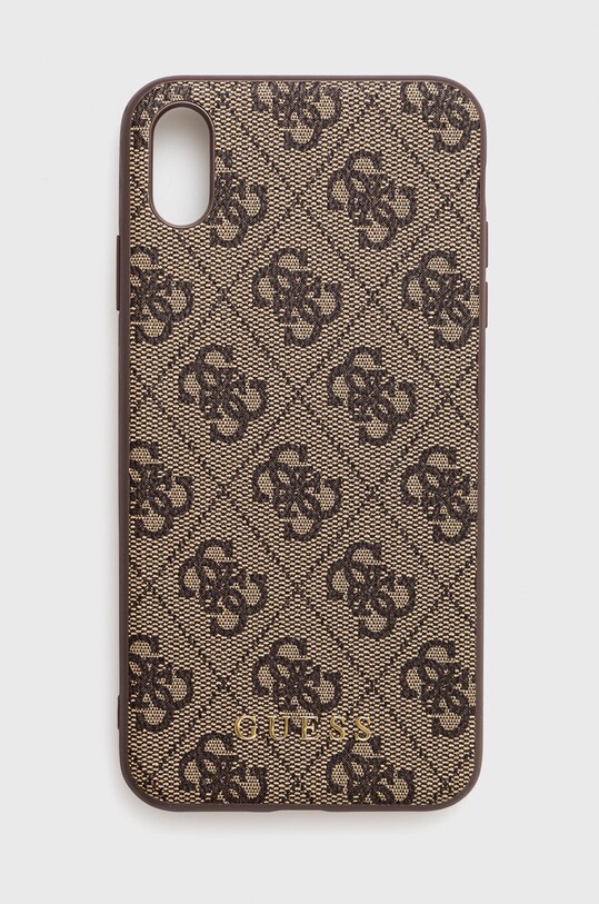 Guess Husa pentru telefon iPhone Xs Max pentru telefon maro GUHCI65G4GFBR