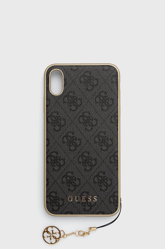 Guess telefon tok Iphone Xs Max telefonhoz szürke GUHCI65GF4GGR