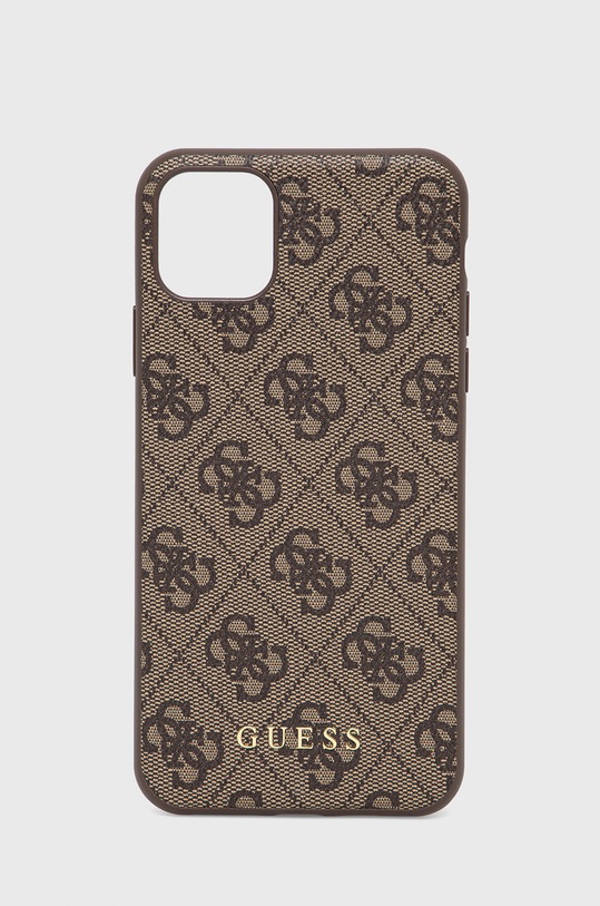 Guess etui na telefon iPhone 11 Pro Max 6,5'' na telefon brązowy GUHCN65G4GFBR