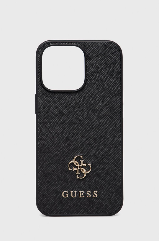 Guess etui na telefon iPhone 13 Pro/ 13 6,1'' na telefon czarny GUHCP13LPS4MK