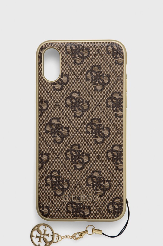 Кейс за телефон Guess Iphone X/xs за телефон кафяв GUHCPXGF4GBR