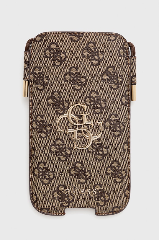 Guess pokrowiec na telefon Torebka na telefon 6,7'' na telefon brązowy GUHCP12L4GPSBR