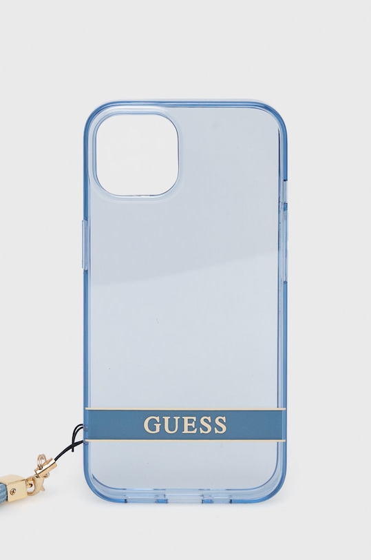 Guess etui na telefon iPhone 13 6,1'' na telefon niebieski GUHCP13MHTSGSB