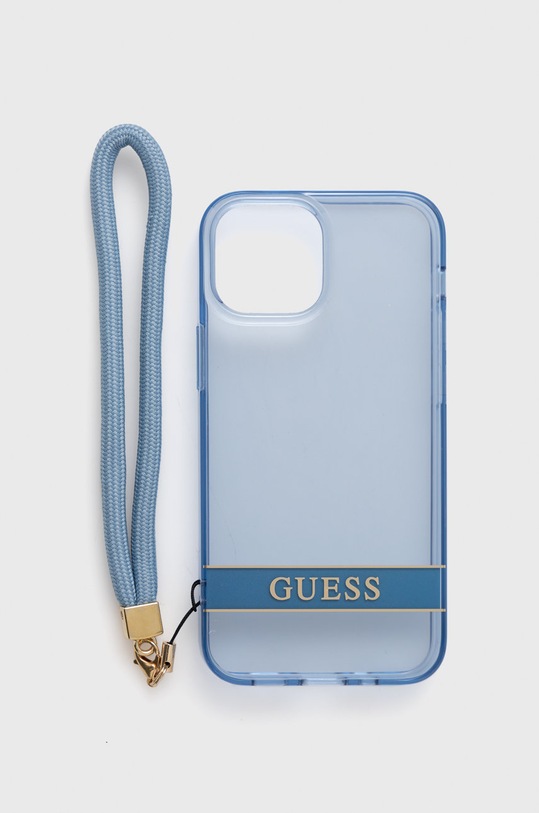 Guess etui na telefon iPhone 13 mini 5,4'' na telefon niebieski GUHCP13SHTSGSB