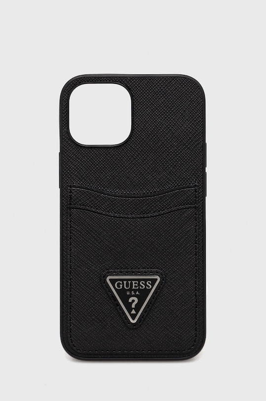 Puzdro na mobil Guess Iphone 13 Mini 5,4'' na mobil čierna GUHCP13SPSATPK